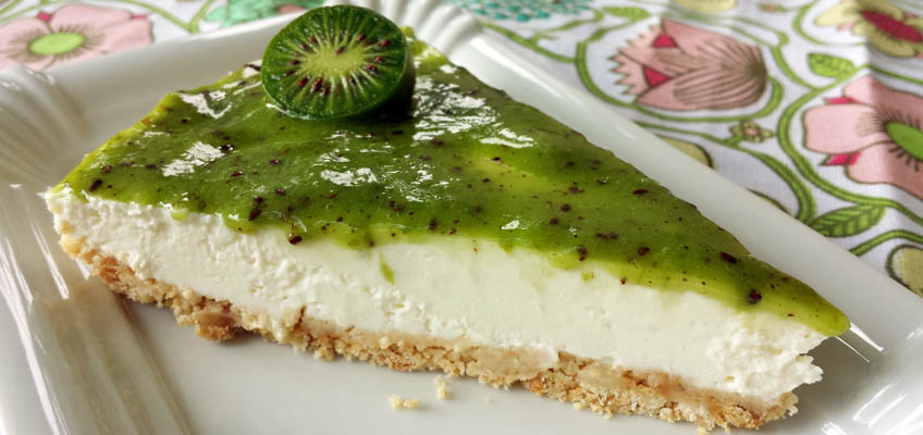 Limetten-Schoko-Cheesecake ohne Backen mit fruchtiger Kiwibeere ...