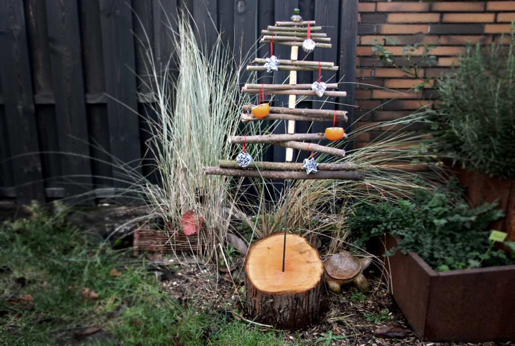 Vogelfutter Weihnachtsbaum DIY