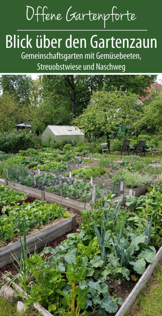 Offene Gartenpforte - Blick über den Gartenzaun - Gemeinschaftsgarten Ökoinititative Komarhof