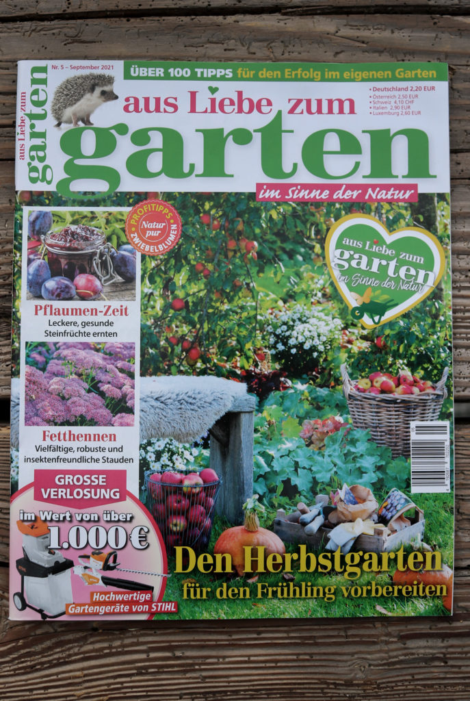 Grüneliebe in Zeitschrift aus Liebe zum Garten 5/2021