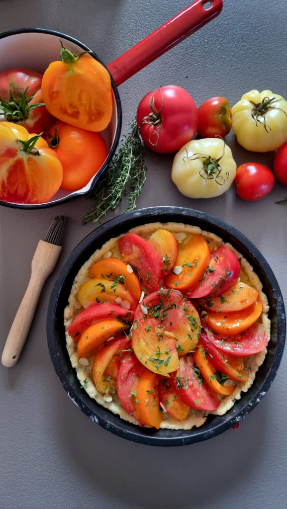 Frische Tomaten und knuspriger Teig - Tomatentarte